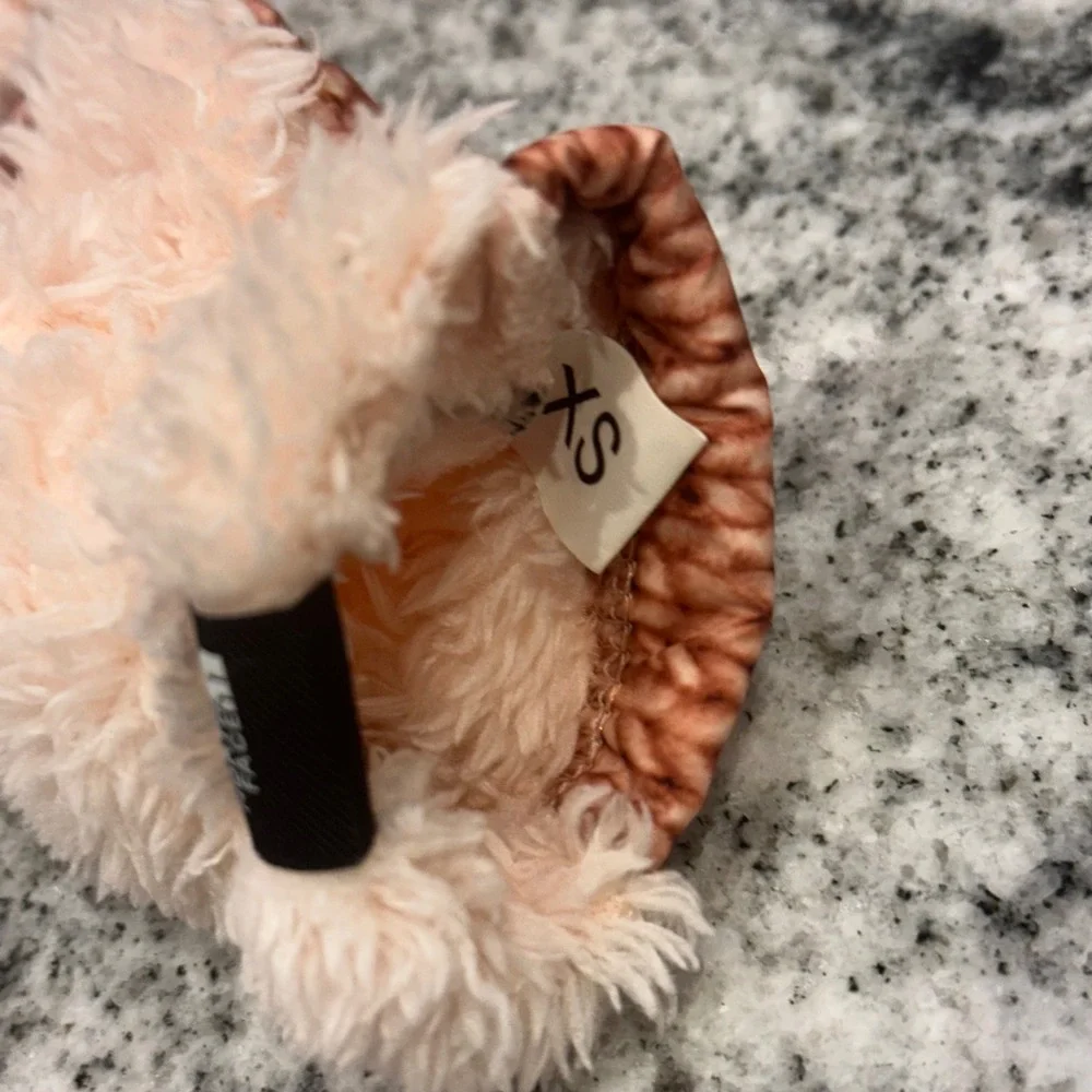 The North Face Kids Fuzzy Mittens Pink Knit Print‎ Logo Size XS